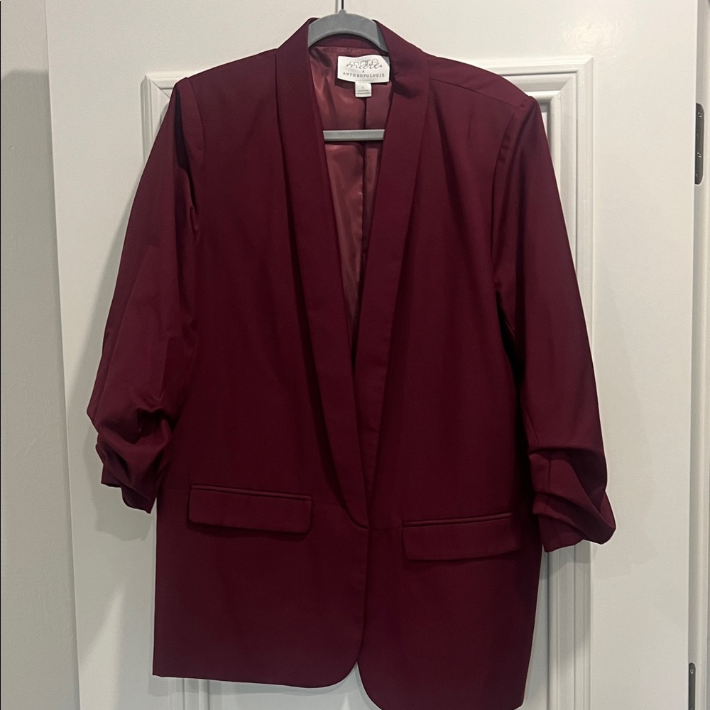Mare Mare by Anthropologie Deep Red Women's Blazer size large